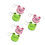6 Pcs Mini Retractable Flexible Sewing Tape Measure With Keyring 9