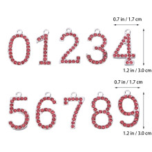20 Pcs 0-9 Diy Rhinestone Birthday Crown With Replaceable Numbers