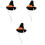 3Pcs Halloween Witch Hat Mini Hamster Cap Pet Costume Accessory 5