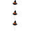 3Pcs Halloween Witch Hat Mini Hamster Cap Pet Costume Accessory 10