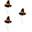 3Pcs Halloween Witch Hat Mini Hamster Cap Pet Costume Accessory 9