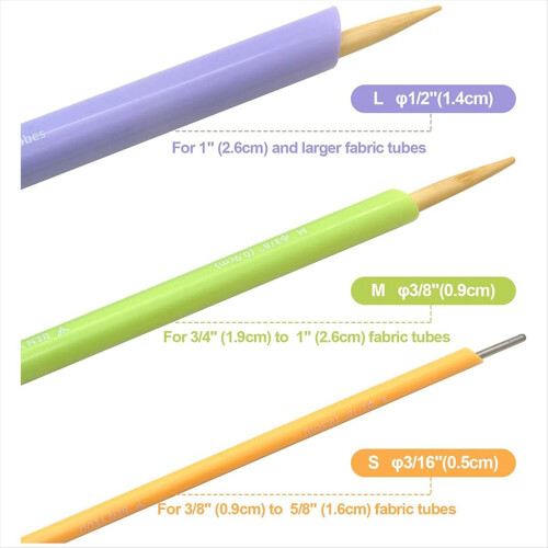 3 PCs/Set Fabric Tube Turner Bow Tie Upturn Tools Sewing Tools 1