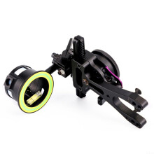 Single Needle Sight Aluminum Alloy 4 Way Adjustable Vertical Direction Adjustable For Compound Bow