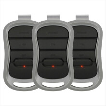 3-Pack Genie Intellicode Garage Door Remote for G3T-BX/G3T-R/G1T-BX – 120ft Range, 3-Channel, Visor Clip