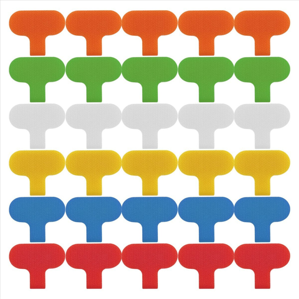 30 Pcs Cable Labels Cord Labels Multi-Color Write On Wire Labels Tags 4852209396561