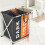 3-Section Folding Laundry Basket for Bathroom Bedroom Home 4