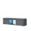 Creative Furniture Loom 130cm TV Unit LED - Dark Grey Gloss Doors 8
