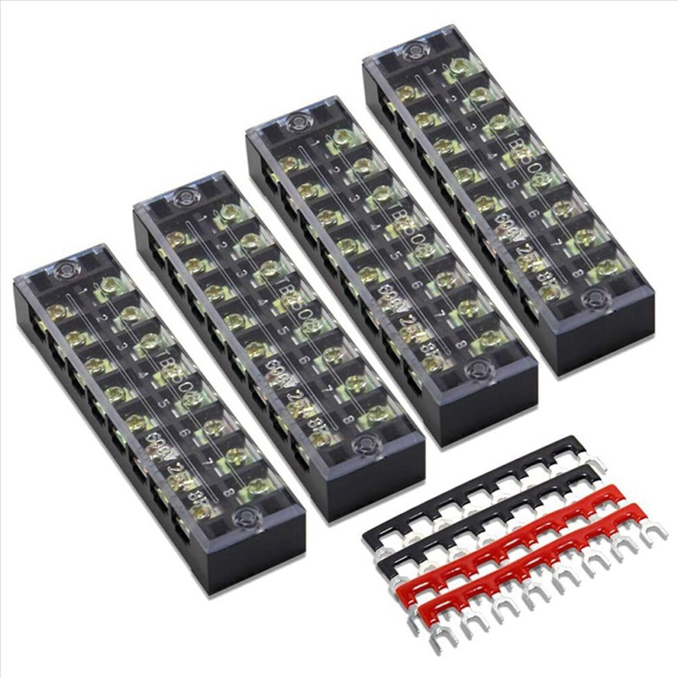 4 Pc 8P Terminal Block, 4 Pc 8P Shorting Bar, Tb1505 Copper Terminal 4853290893403