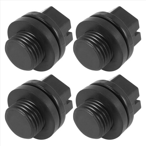 4-pack avtappningspluggar med O-ringar Pumpplugg Poolfilterbyte 2