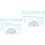 6 Sets Geometry Drawing Tool Ruler With Protractor For School Math 6