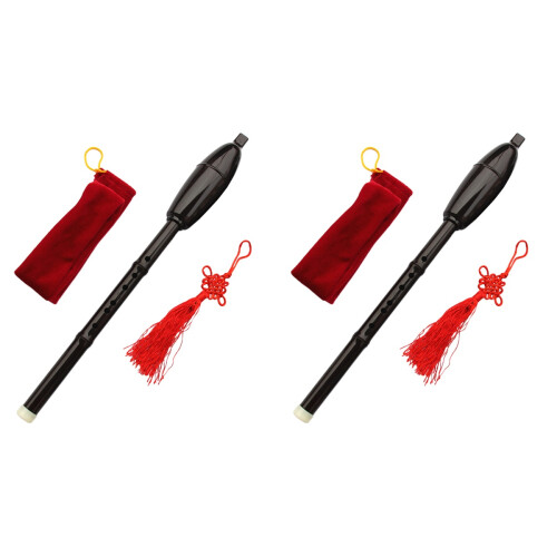 2 Sets Practical B Flat Bawu Wind Instrument With Bag 1