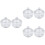 6 Pcs Nail Crystal Cup Mini Glass Small Crystal Glass Tiny Cup 6