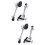 2 Sets Drum Leg Replacement Parts Bottom Support 7