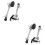 2 Sets Drum Leg Replacement Parts Bottom Support 6