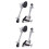 2 Sets Drum Leg Replacement Parts Bottom Support 5