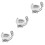 3 Count Baby Crystal Shower Strollers Birthday Guest Gift 5