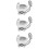3 Count Baby Crystal Shower Strollers Birthday Guest Gift 8