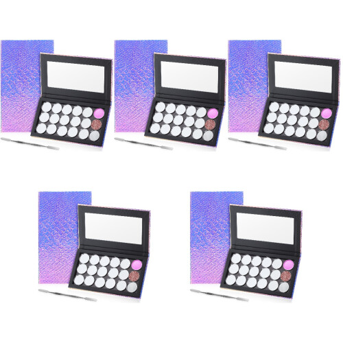 5 Sets Magnetic Makeup Palette Empty With Pans And 2