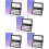 5 Sets Magnetic Makeup Palette Empty With Pans And 8