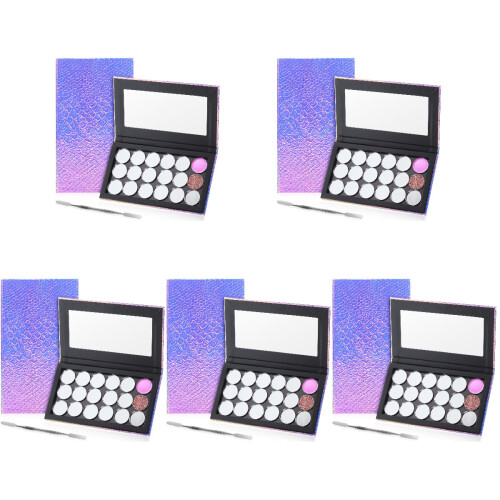 5 Sets Magnetic Makeup Palette Empty With Pans And 1