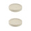 2 Pack Mobile Flowerpot Beige Plant Trolleys Square Rollers 10