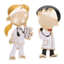 6 Pcs Pin Gift Zinc Alloy Medical Lovers
