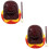 2 Sets Wooden Buddhist Percussion Knocker With Stick 8