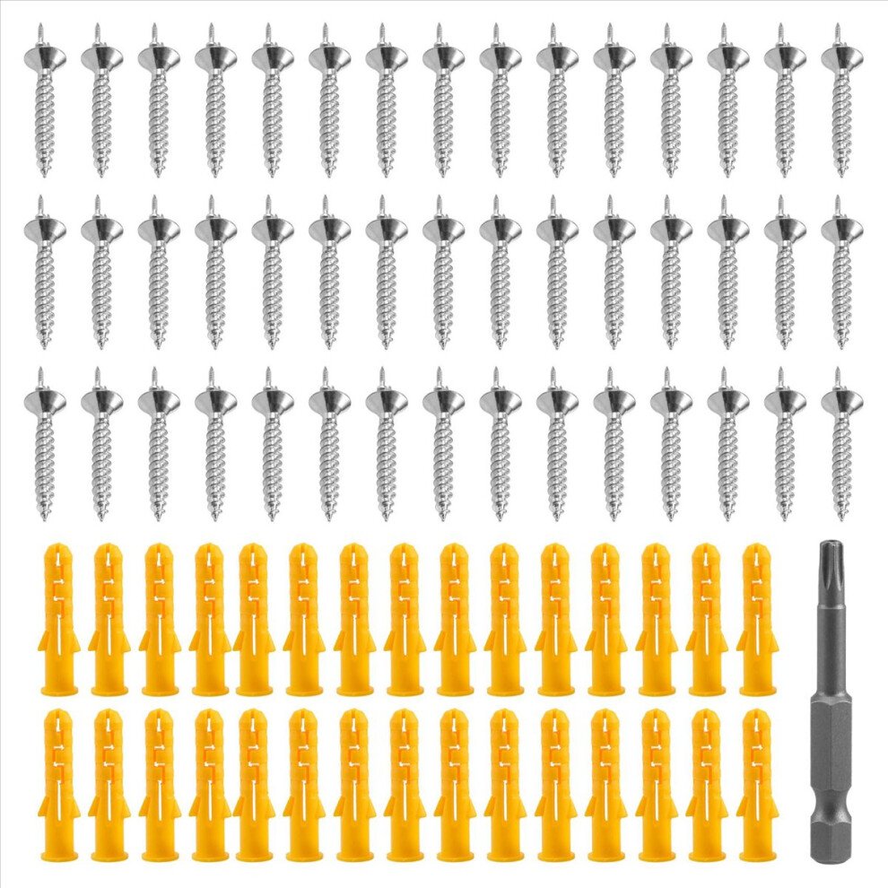 50Pcs Seamless Nails Double-Headed Screw Solid Wood Baseboard Screws 4853290815481