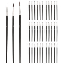 60pcs Detail Paint Brushes, Fine Tip Paint Brush with 3Sizes 0 00 000