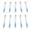 10Pcs Eyelash Extensions Brush Tube Glitter Eyebrow Comb 9