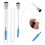 10Pcs Eyelash Extensions Brush Tube Glitter Eyebrow Comb 7