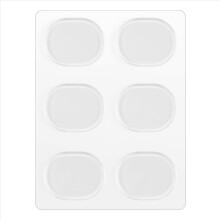 6 Stück/Set Snare Drum Dämpfer Schalldämpfer Percussion Zubehör (Transparent)