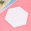 4 Pcs Irregular Acrylic Drawing Board For Artists Hexagon 20cm White 10