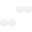 4 Pcs Irregular Acrylic Drawing Board For Artists Hexagon 20cm White 3