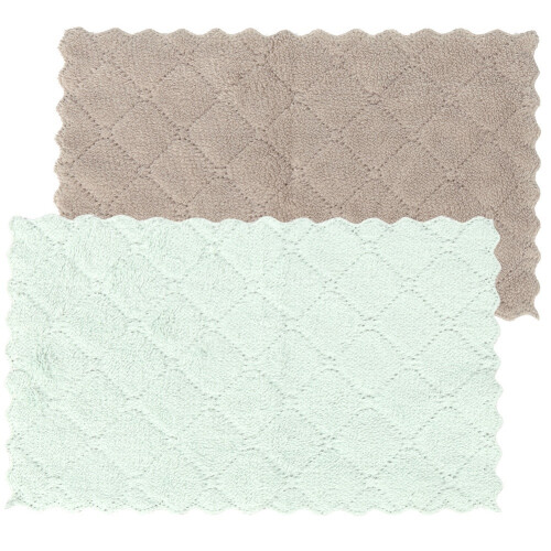 8pcs Soft Double-Sided Cleaning Cloth Water Absorption Towel 1