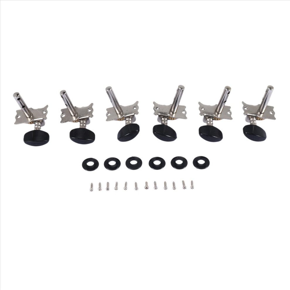 Umærket 6Pcs 3R3l Guitar Open Machine Heads Acoustic Folk Guitar Tuning Peg