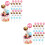 80Pièces Picks Gâteau Ballon Mousse Assortis Décorations 6