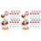 80Pièces Picks Gâteau Ballon Mousse Assortis Décorations 2