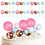 80Pièces Picks Gâteau Ballon Mousse Assortis Décorations 1
