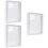 3 Pcs Double Sided Glass Photo Frame Transparent Specimen Clip 8