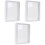 3 Pcs Double Sided Glass Photo Frame Transparent Specimen Clip 4