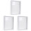 3 Pcs Double Sided Glass Photo Frame Transparent Specimen Clip 3