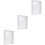 3 Pcs Double Sided Glass Photo Frame Transparent Specimen Clip 6