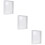 3 Pcs Double Sided Glass Photo Frame Transparent Specimen Clip 10