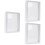 3 Pcs Double Sided Glass Photo Frame Transparent Specimen Clip 7