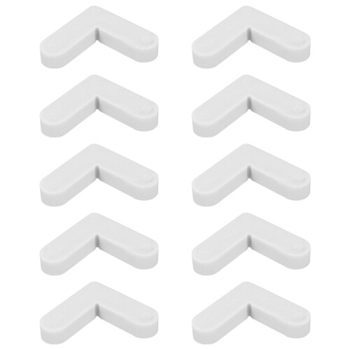 30Pièces Équerres D'angle En Nylon Blanches Pour De Moustiquaire
