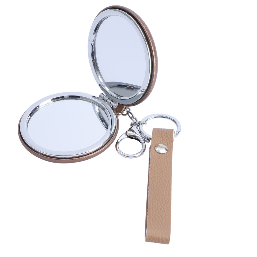 Artibetter Light 3 Pcs Portable Makeup Mirror Folding Metal Pocket Compact