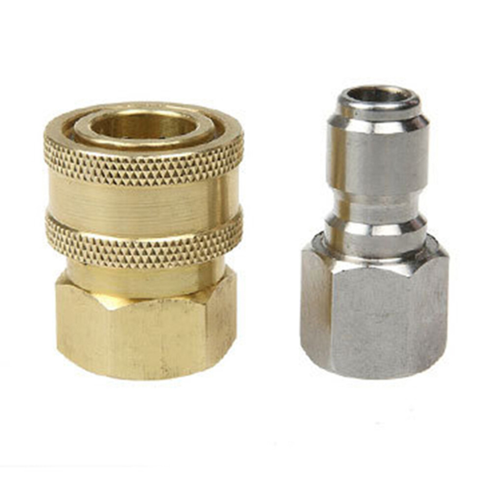 Set Of 2 Pressure Washer Adapter Quick Connect High Connector Male 013133319147