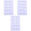 3 Count Bottom Lashes Individual Strip Natural False Eyelashes Look 3