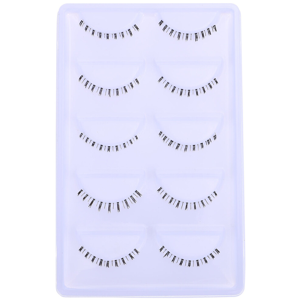Artibetter 3 Count Bottom Lashes Individual Strip Natural False Eyelashes Look